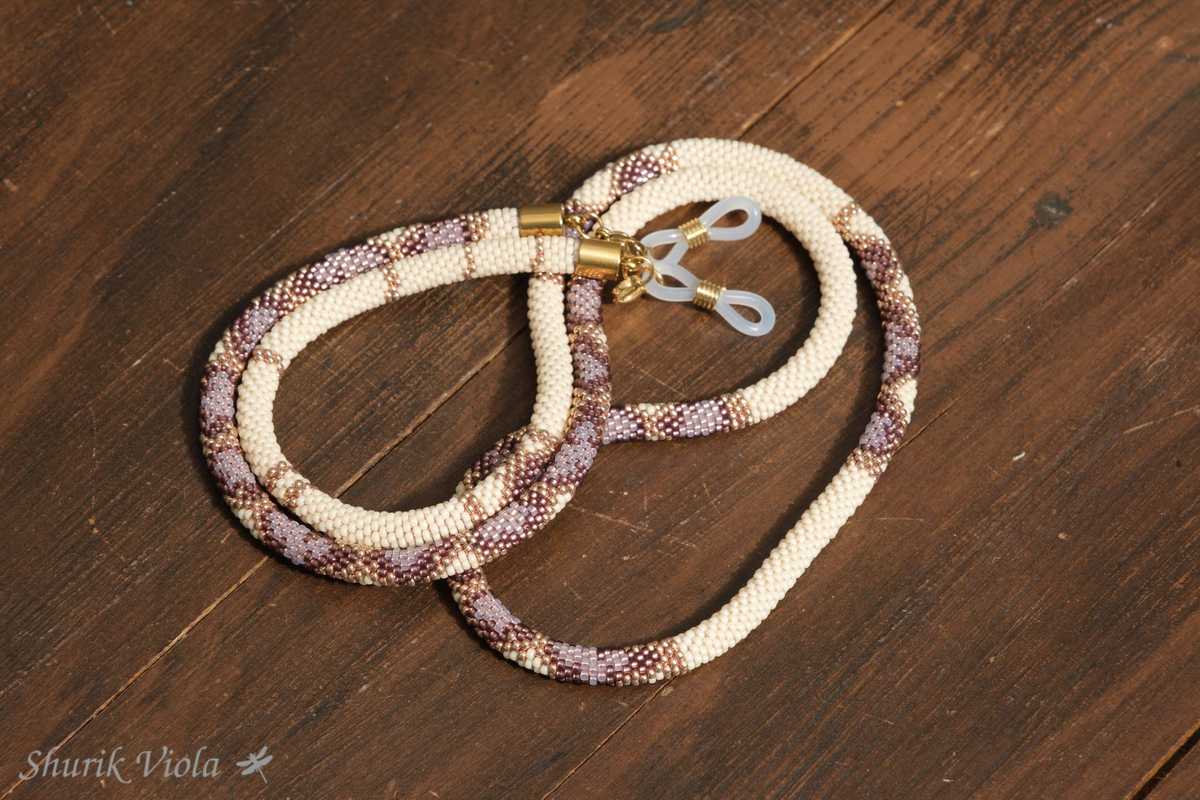 Necklace or chain for glasses "Snake" / Collier ou chaîne pour lunettes « Serpent »