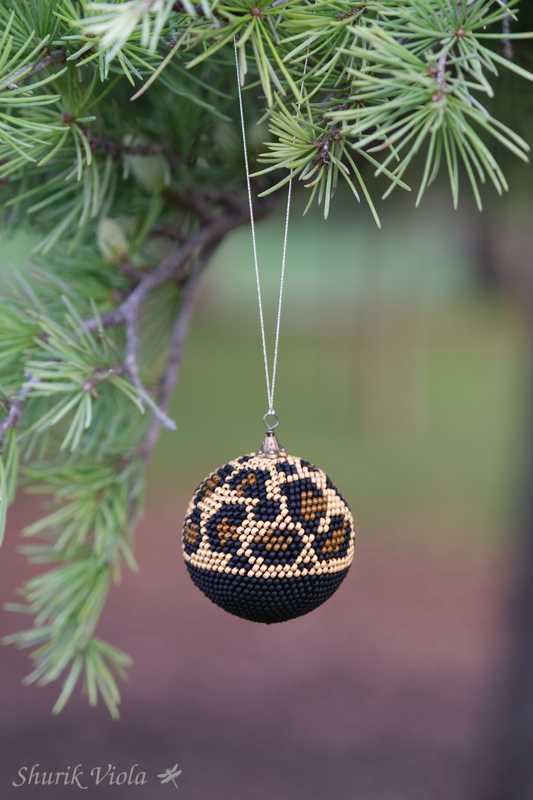 Boule de Noël Safari Léopard / Christmas ball Safari Leopard