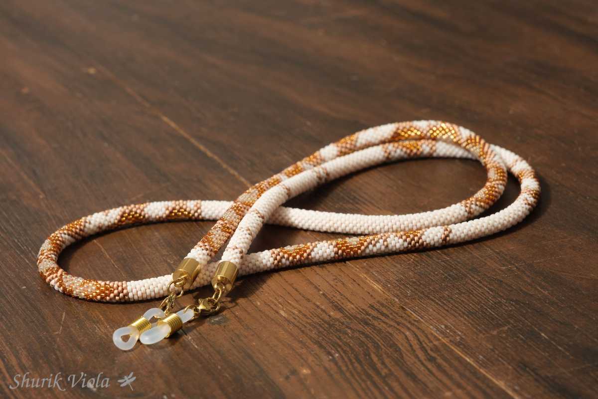 Necklace or chain for glasses "Snake" / Collier ou chaîne pour lunettes « Serpent »